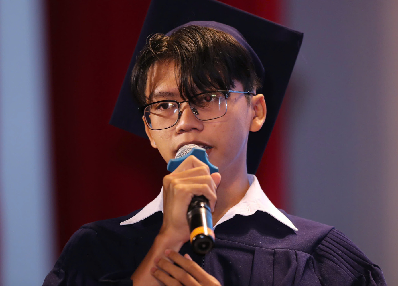 Phan Thái Tỷ, ngành Công nghệ Kỹ thuật hóa, Đại học Nông Lâm TPHCM chia sẻ tại chương trình.