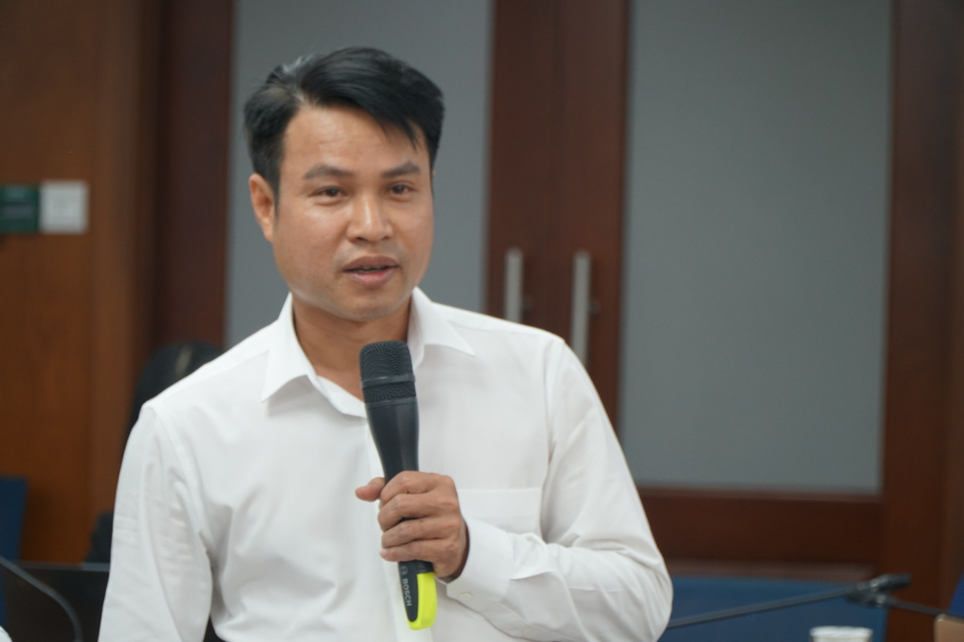 Ông Võ Hồ Hoàng Vũ, Chánh Văn phòng Sở Văn hóa - Thể thao TPHCM thông tin tại buổi họp báo. Ảnh: Anh Nhàn Ông Võ Hồ Hoàng Vũ, Chánh Văn phòng Sở Văn hóa - Thể thao TPHCM thông tin tại buổi họp báo. Ảnh: Anh Nhàn