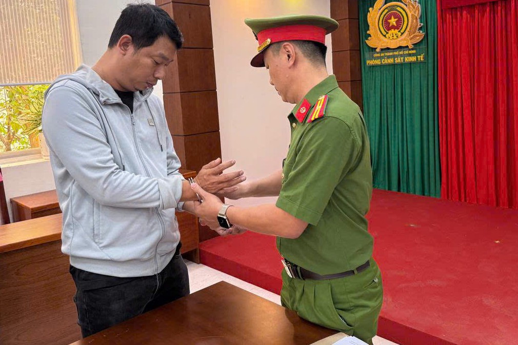 Ngô Kim Diệu thời điểm bị bắt. Ảnh: C.A. Ngô Kim Diệu thời điểm bị bắt. Ảnh: C.A.