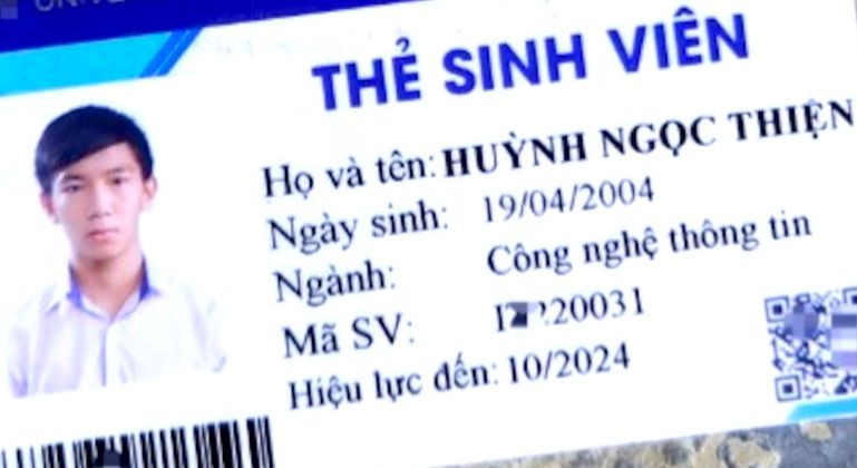 Thẻ sinh viên của Huỳnh Ngọc Thiện