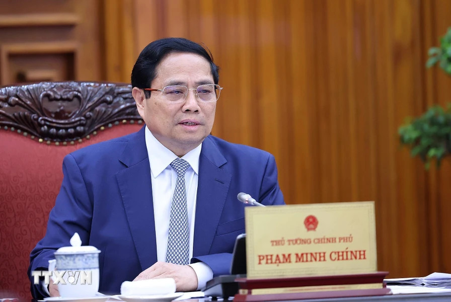 Thủ tướng Phạm Minh Chính chủ trì cuộc họp với các bộ, ngành, địa phương về tình hình thực hiện các dự án đường dây 500kV mạch 3. Thủ tướng Phạm Minh Chính chủ trì cuộc họp với các bộ, ngành, địa phương về tình hình thực hiện các dự án đường dây 500kV mạch 3.