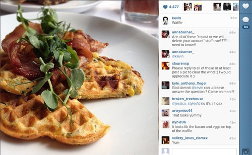 Giữa tháng 6.2012, anh đếnLondon (Anh) và đây là bức ảnh một trong các bữa sáng