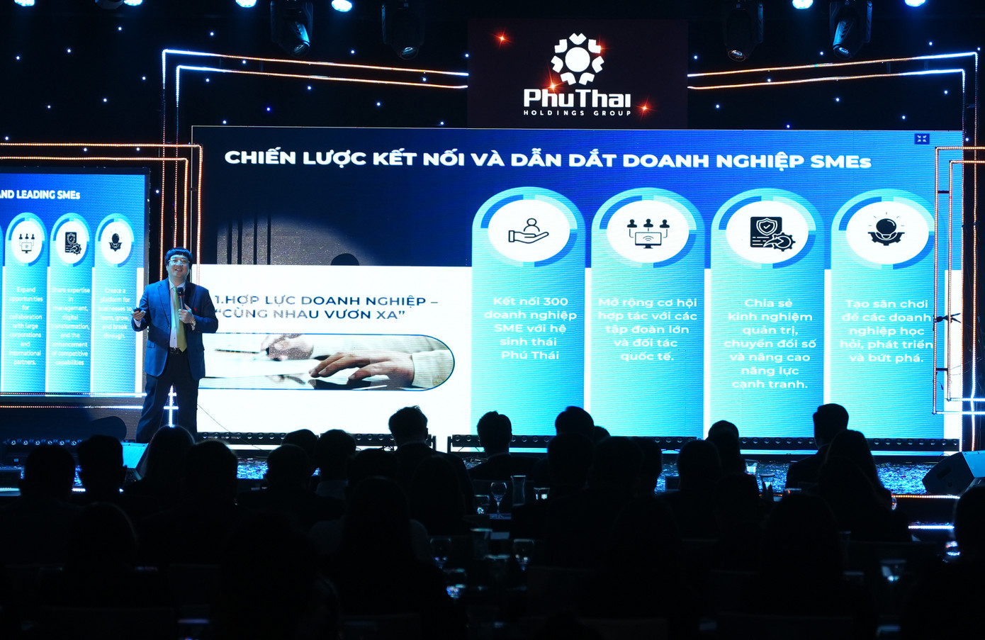 Ông Phạm Đình Đoàn chia sẻ về chiến lược kết nối, dẫn dắt DNNVV, hưởng ứng thực hiện Nghị quyết 68 về phát triển kinh tế tư nhân.