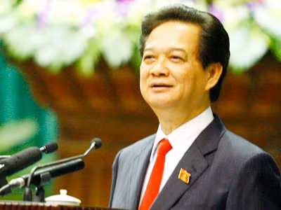 Thủ tướng Nguyễn Tấn Dũng thẳng thắn trả lời tất cả câu hỏi của đại biểu Quốc hội. Ảnh: Hồng Vĩnh