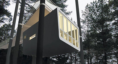 Khách sạn cây tàng hình. Khách sạn hình nón.