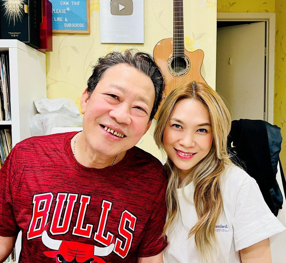 Mỹ Tâm đến thăm Lê Quang ở Mỹ.