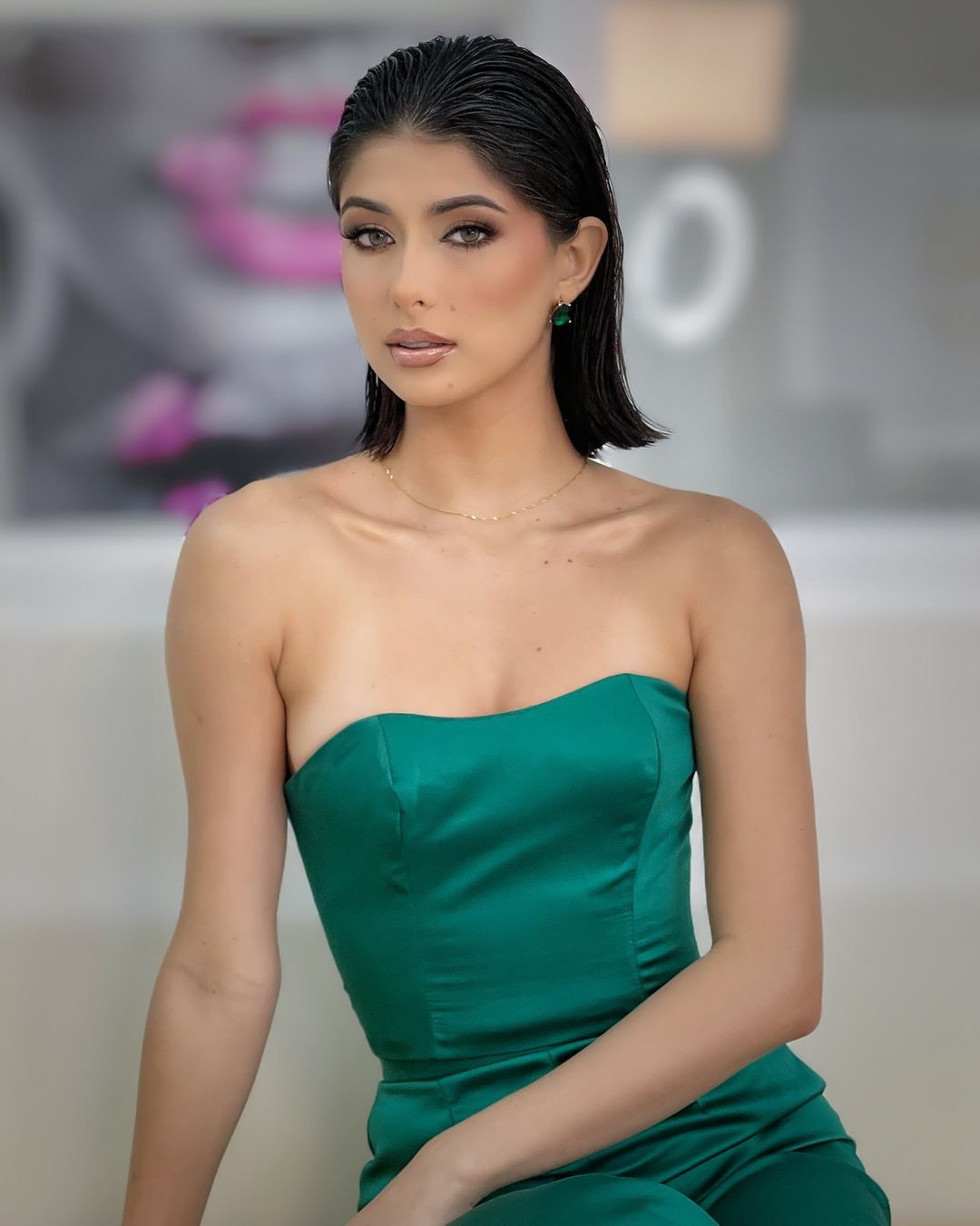 Italy Johan Mora từng tham dự Hoa hậu Hoàn vũ Panama 2023 và dừng chân ở top 7.