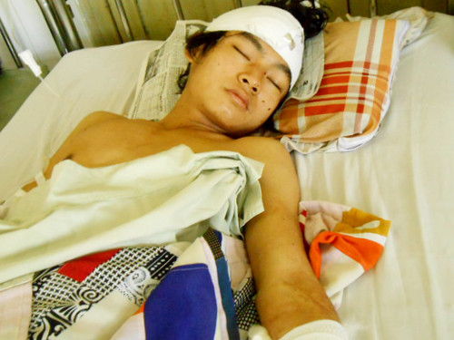 Hung thủ Nguyễn Sang đang bị công an canh gác nghiêm ngặt khi đang điều trị tại bệnh viện