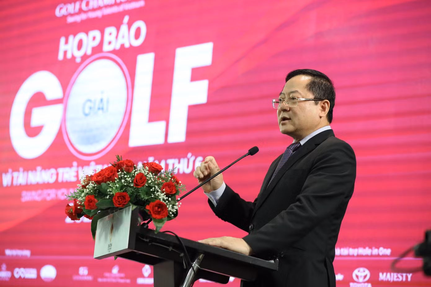 Nhà báo Lê Xuân Sơn - Tổng Biên tập báo Tiền Phong, Giám đốc Quỹ Hỗ trợ Tài năng trẻ Việt Nam, Trưởng Ban tổ chức Tiền Phong Golf Championship