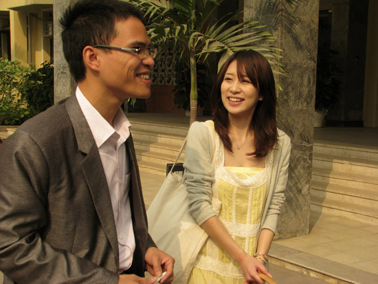 Trao đổi thông tin với Chủ tịch Hội sinh viên trường ĐHSP Hà Nội