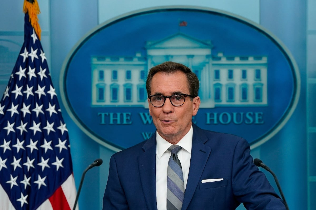 Người phát ngôn Hội đồng An ninh Quốc gia Mỹ John Kirby. Ảnh: Reuters Người phát ngôn Hội đồng An ninh Quốc gia Mỹ John Kirby. Ảnh: Reuters