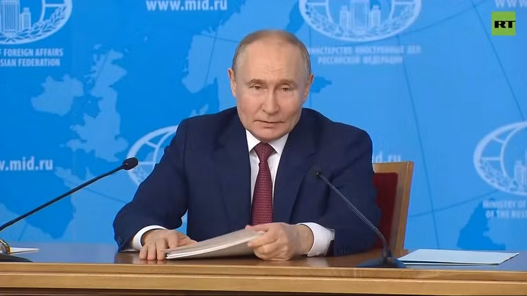 Tổng thống Nga Vladimir Putin. Ảnh: RT Tổng thống Nga Vladimir Putin. Ảnh: RT