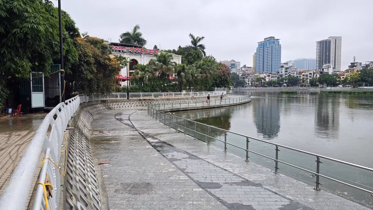 Cận cảnh bán đảo hồ Đống Đa sắp thành công viên, khu vui chơi ảnh 11 Cận cảnh bán đảo hồ Đống Đa sắp thành công viên, khu vui chơi ảnh 11