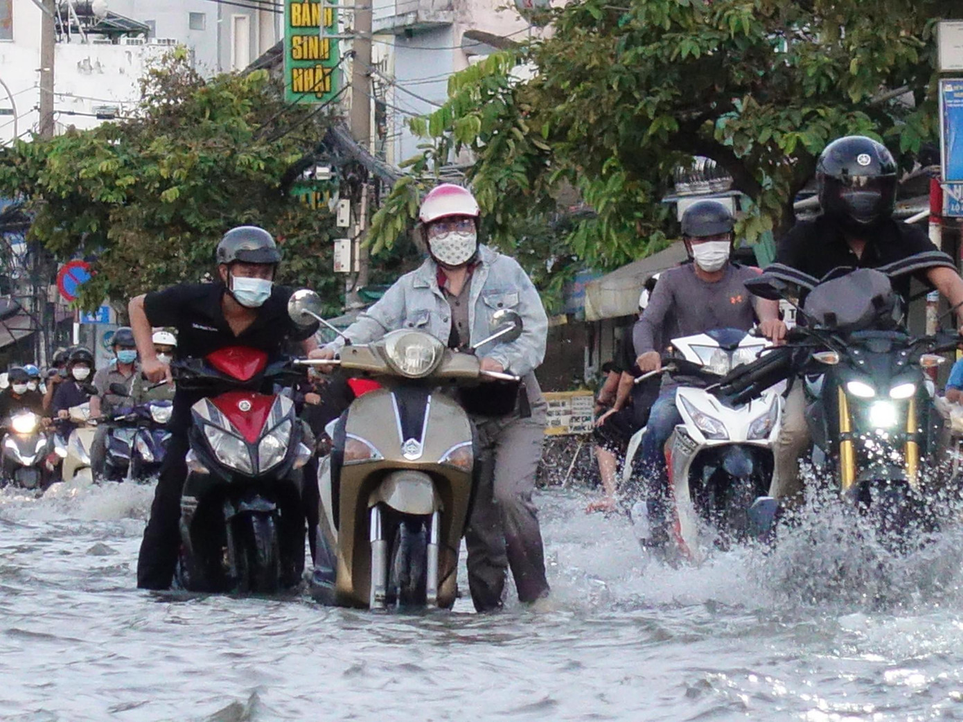 Hệ quả của việc sụt lún có thể dễ nhận thấy nhất là làm tăng ngập lụt ở đô thị. Ảnh minh họa: Hữu Huy