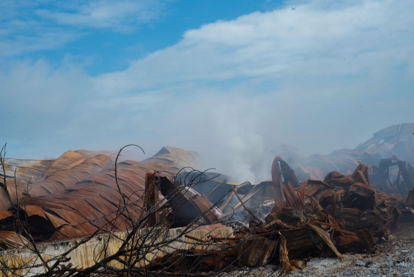 Hiện trường vụ cháy.