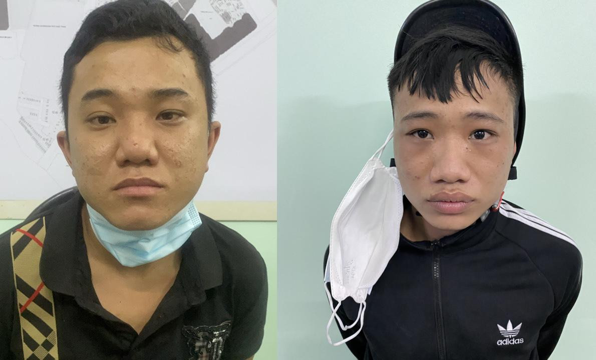 Các đối tượng tại cơ quan công an.