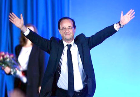 Ông Hollande giành chiến thắng trong cuộc bầu cử tổng thống Pháp. Ông Hollande giành chiến thắng trong cuộc bầu cử tổng thống Pháp