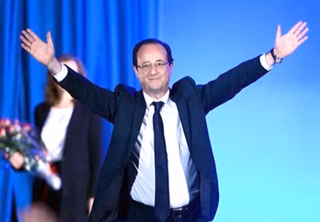 Ông Hollande giành chiến thắng trong cuộc bầu cử tổng thống Pháp