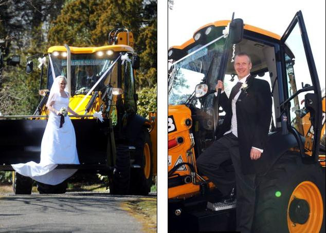 Chú rể vừa trở thành tài xế của chiếc 