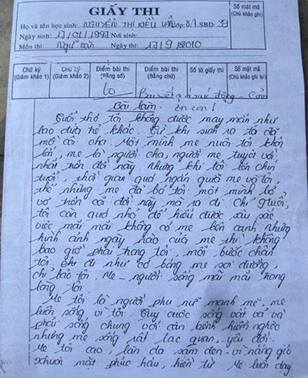 Bài văn tả mẹ khiến thầy giáo bật khóc ngay từ dòng đầu tiên ảnh 2