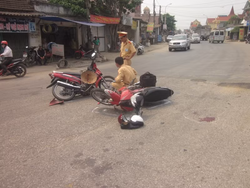 Hiện trường vụ tai nạn