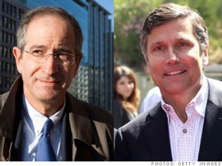 Chức vụ: Roberts (trái) là CEO hãng truyền thông Comcast, Burke là CEO hãng truyền thông NBCUniversal