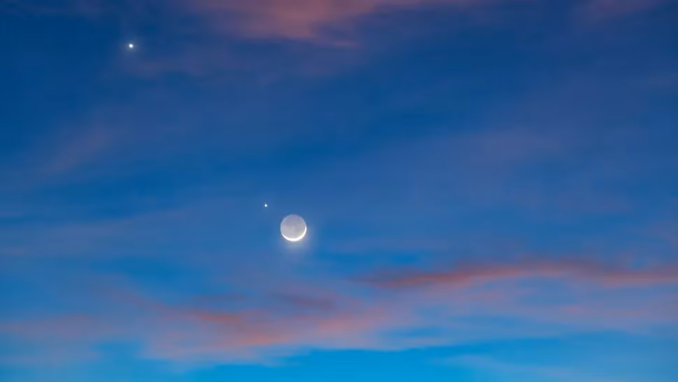 Mặt trăng, Trái đất kết hợp với sao Mộc và sao Kim (Ảnh: Getty) Mặt trăng, Trái đất kết hợp với sao Mộc và sao Kim (Ảnh: Getty)