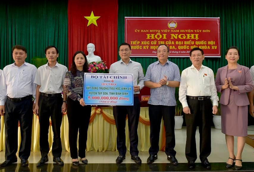 Vietlott hỗ trợ xây dựng trường tiểu học Vĩnh An, huyện Tây Sơn, tỉnh Bình Định Vietlott hỗ trợ xây dựng trường tiểu học Vĩnh An, huyện Tây Sơn, tỉnh Bình Định
