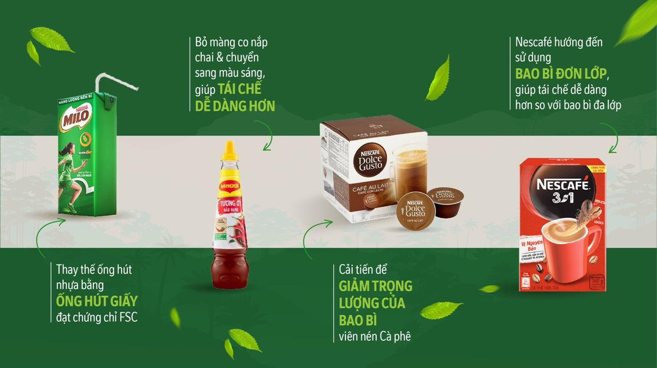 Hiện khoảng 94% bao bì sản phẩm của Nestlé Việt Nam được cải tiến theo hướng có khả năng tái chế được.