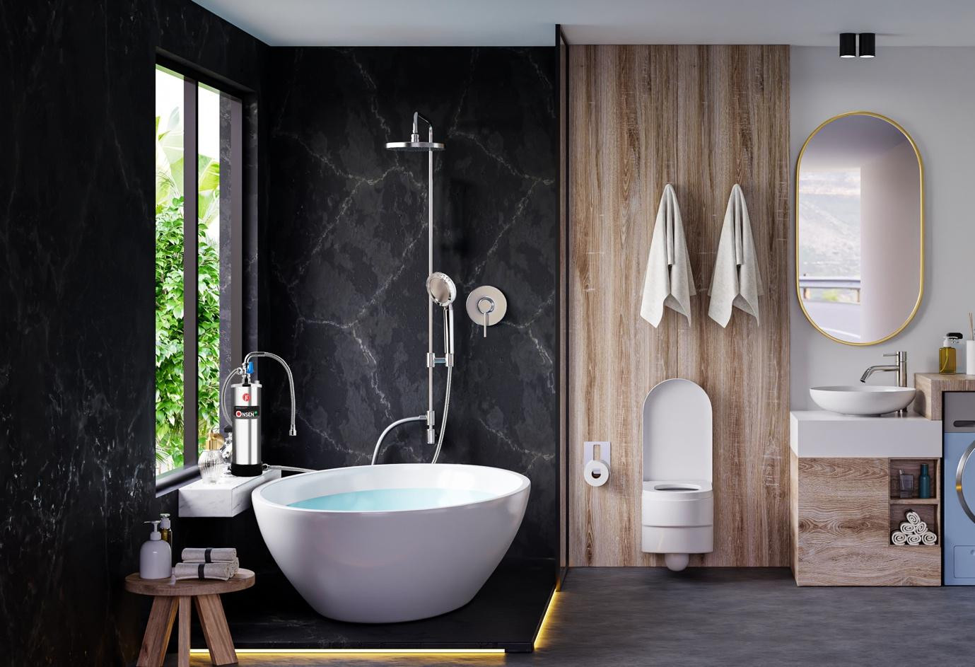 Tắm onsen chuẩn Nhật ngay tại nhà với máy tắm Onsen JP