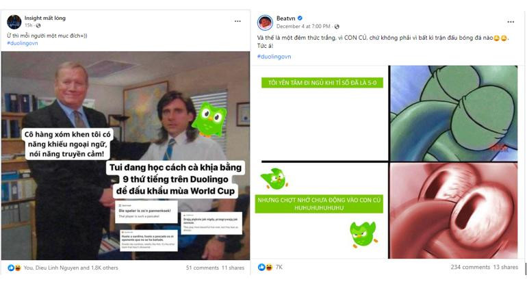 Những cuộc thảo luận trên mạng xã hội về Duolingo Fowl Language trong mùa bóng