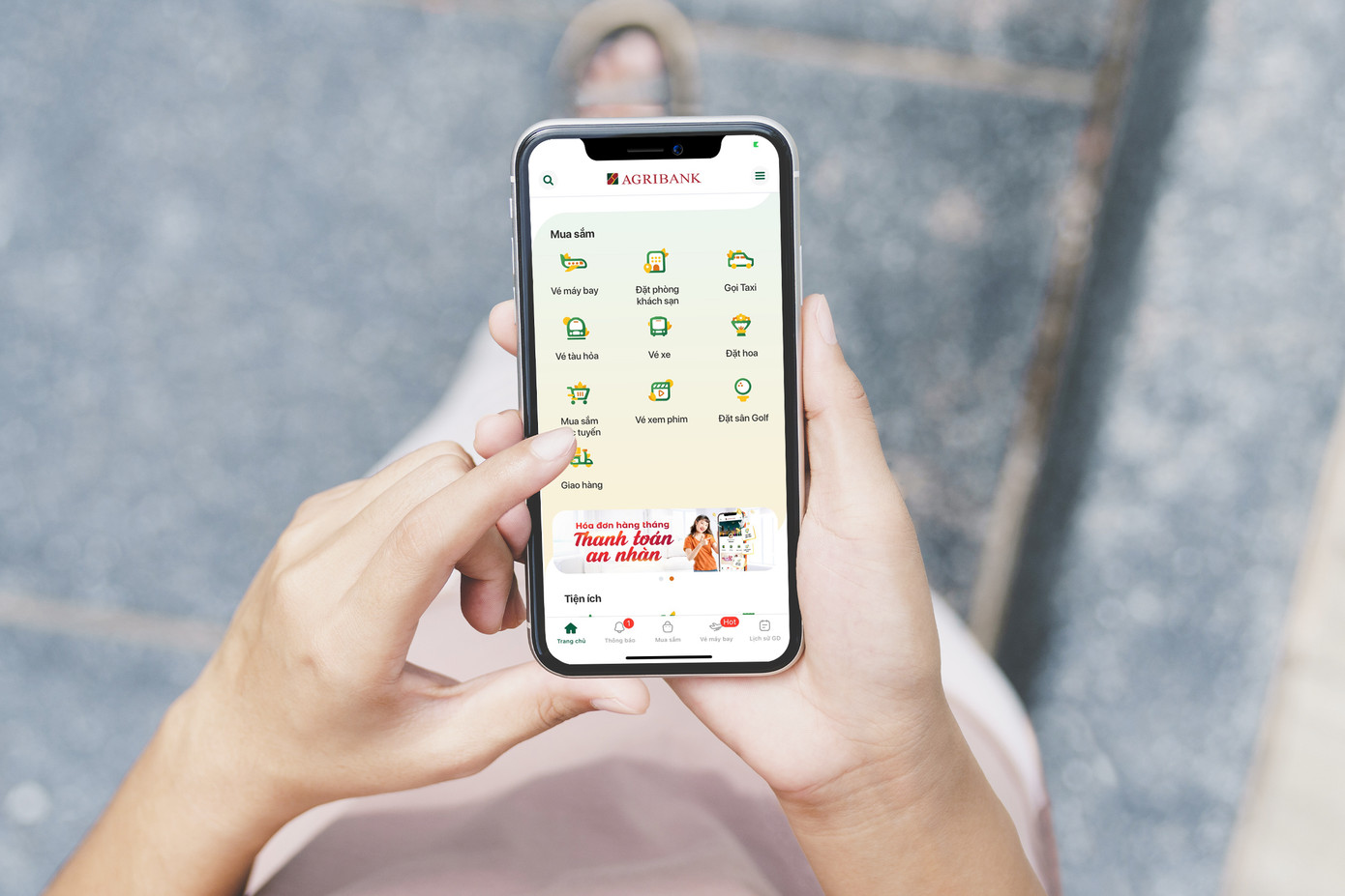 Hệ sinh thái dịch vụ, tiện ích trên Agribank E-Mobile Banking phục vụ đa dạng nhu cầu người dùng. Hệ sinh thái dịch vụ, tiện ích trên Agribank E-Mobile Banking phục vụ đa dạng nhu cầu người dùng.
