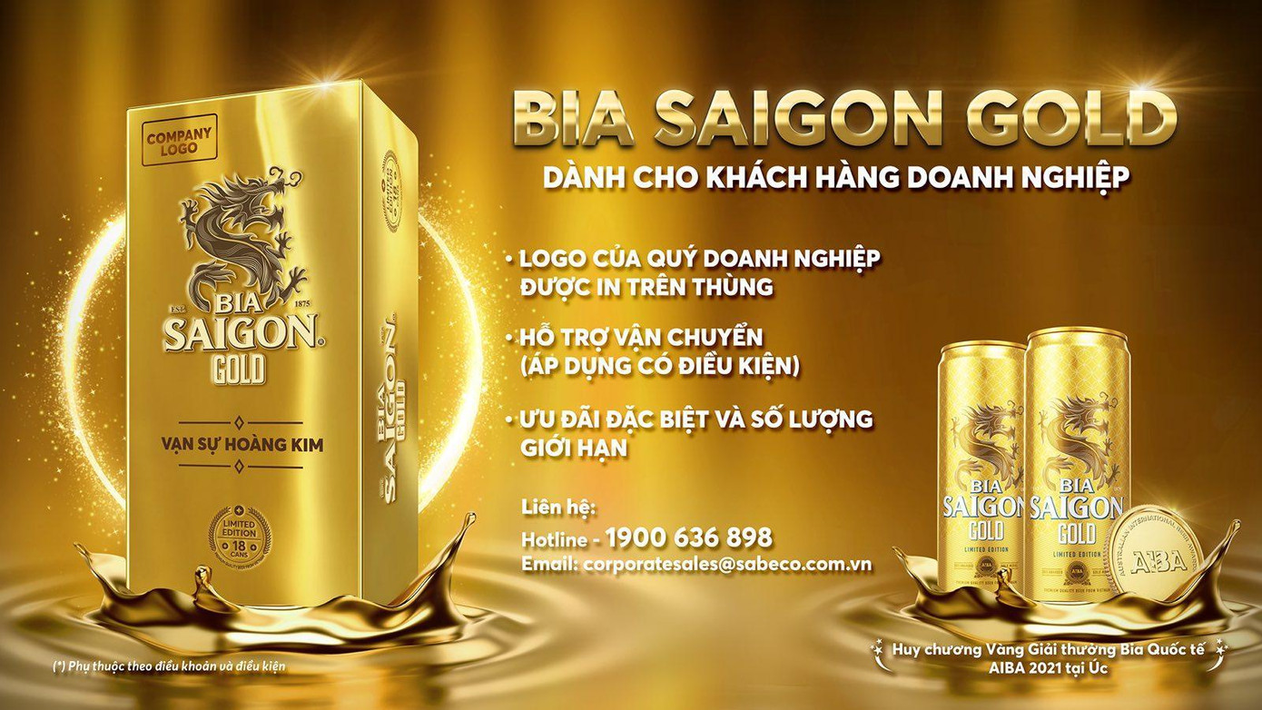 Thiết kế ấn tượng của Bia Saigon Gold cùng loạt ưu đãi đặc biệt cho chương trình lần này