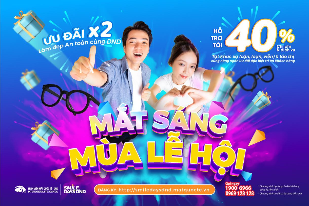 SMILE DAYS DND 2023 mở ra cơ hội phẫu thuật tật khúc xạ với mức ưu đãi lớn nhất năm