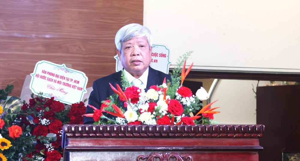 TS. Nguyễn Linh Ngọc - Chủ tịch Hội Nước sạch và Môi trường Việt Nam phát biểu tại diễn đàn