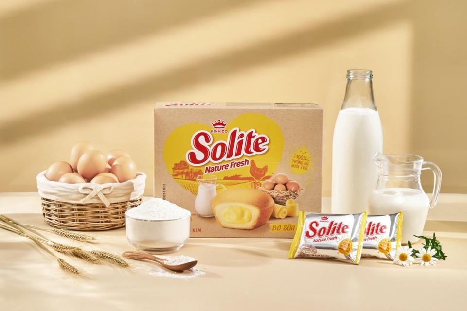 Solite Nature Fresh là sản phẩm bánh đầu tiên tại Việt Nam sử dụng 100% trứng gà nuôi thả. Solite Nature Fresh là sản phẩm bánh đầu tiên tại Việt Nam sử dụng 100% trứng gà nuôi thả.