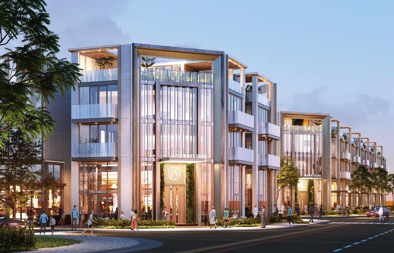 Bộ sưu tập shophouse và shop villa tại The 9 Stellars hứa hẹn sẽ là những mặt bằng bán lẻ đắt giá giúp các chủ nhân đón đầu làn sóng dịch chuyển bán lẻ tại khu Đông Sài Gòn - Ảnh phối cảnh dự án