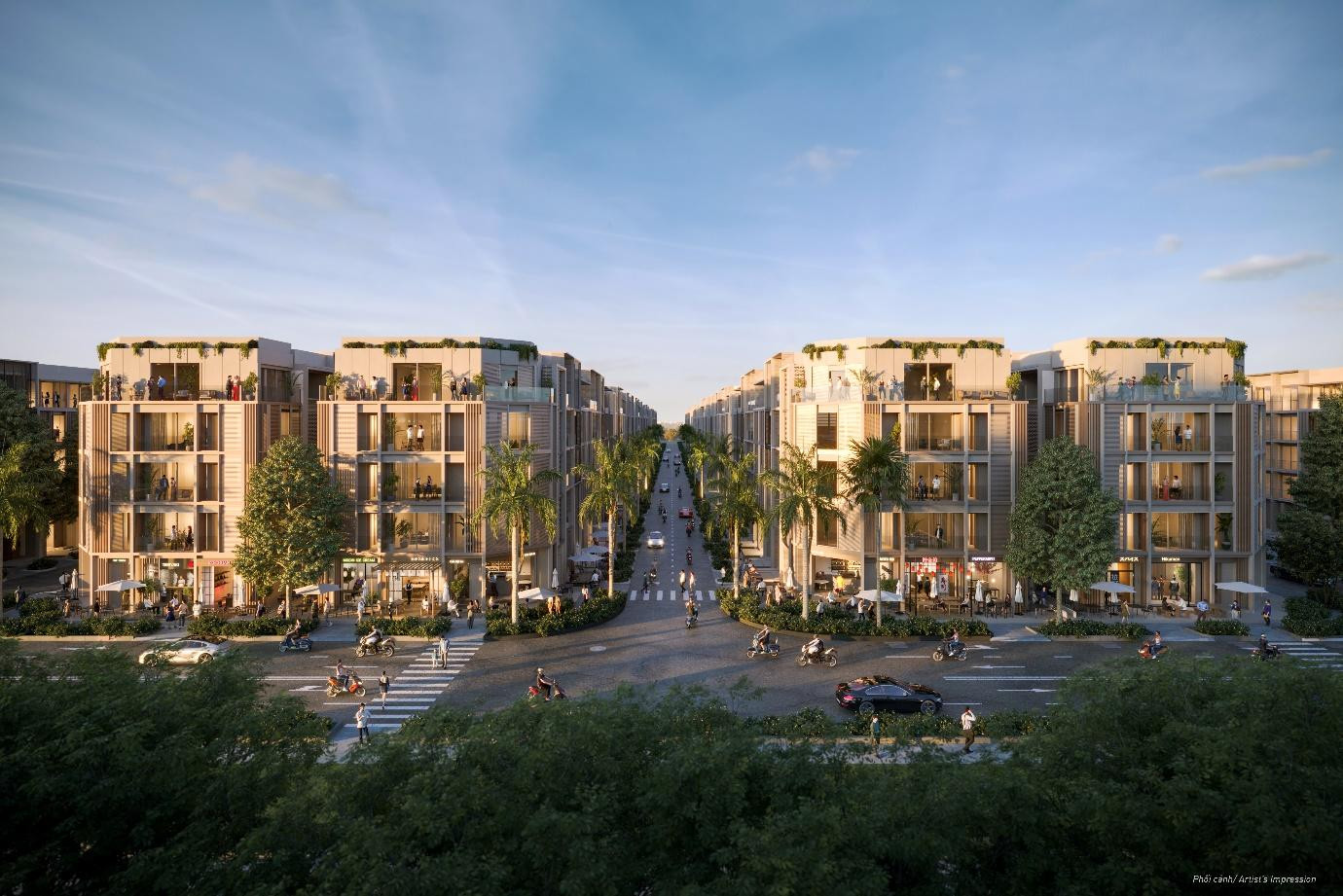 Khu nhà phố thương mại SOHO được đánh giá là mặt bằng tiềm năng giúp các thương hiệu nhanh chóng đạt mục tiêu kinh doanh hiệu quả