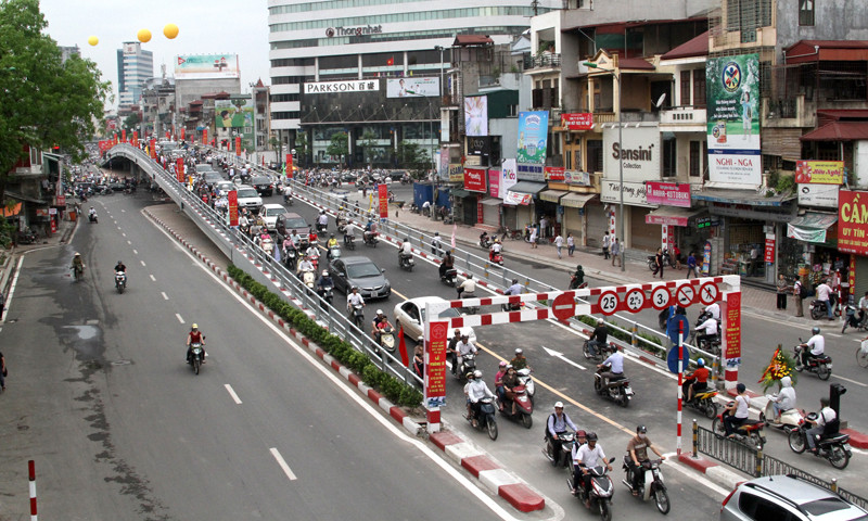 Cầu vượt thép góp phần giảm ách tắc trong giờ cao điểm tại hai nút giao thông