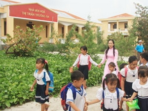 Học sinh ở Trường Sa. Học sinh ở Trường Sa