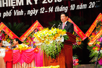 Khai mạc ĐH Đại biểu Đảng bộ tỉnh Nghệ An lần thứ XVIII ảnh 2