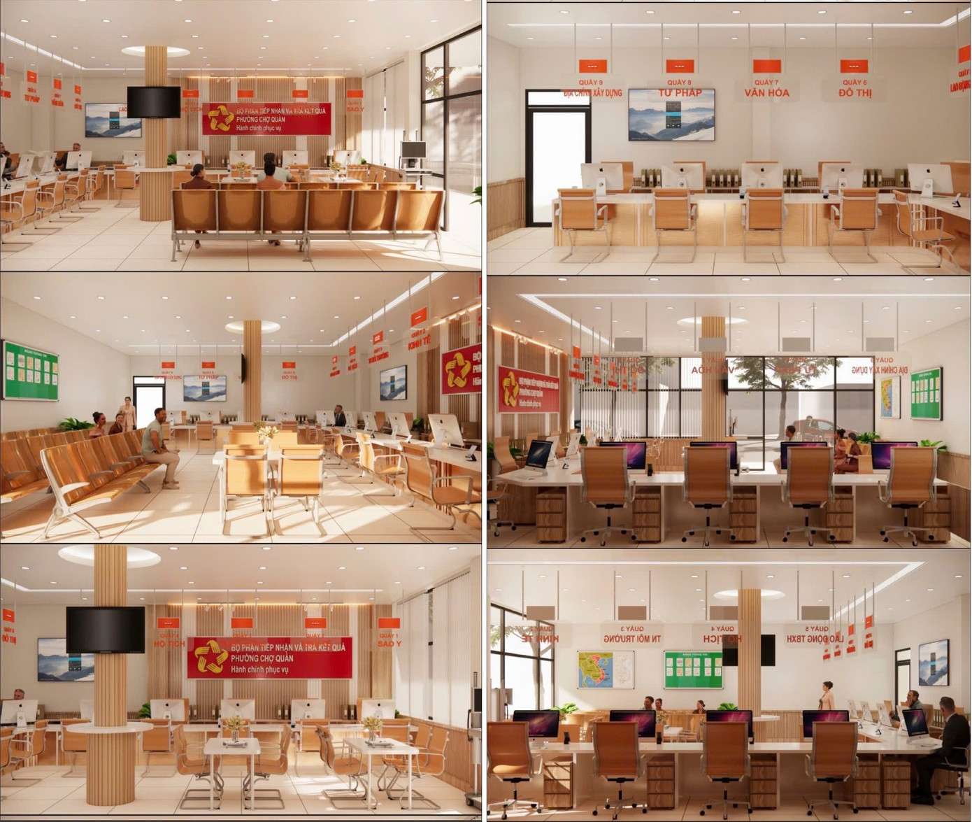 Mô hình Trung tâm hành chính công tại các phường Chợ Quán mới. Mô hình Trung tâm hành chính công tại các phường Chợ Quán mới.