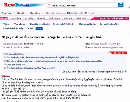 Trên nhiều diễn đàn xuất hiện những băn khoăn về nơi gửi đồ dịp tết của sinh viên