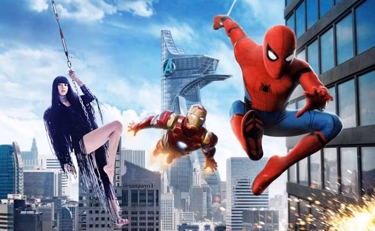 Vừa chuẩn bị debut solo, Lisa vừa bận rộn gia nhập vũ trụ điện ảnh Marvel cùng Spider Man và Iron Man. Nguồn: @sasaayo1
