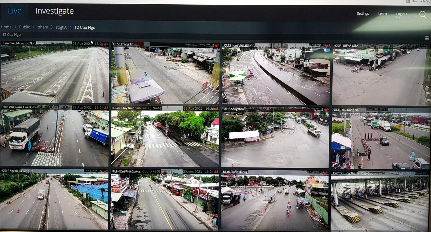 Lượng phương tiện tham gia giao thông đã giảm 85% trong ngày đầu siết chặt giãn cách xã hội.