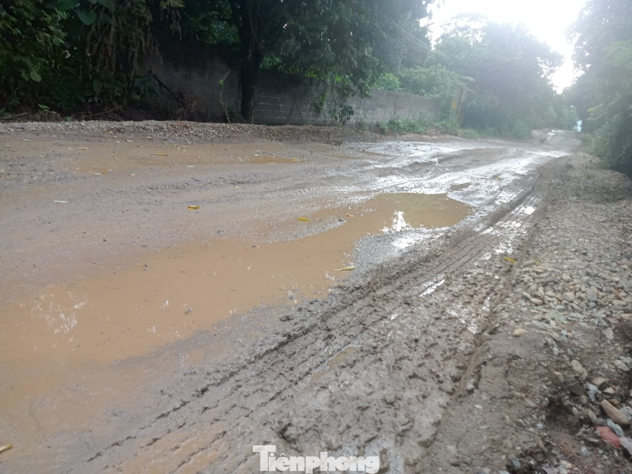Sau mỗi trận mưa đường lại xuất hiện thêm các "ổ voi", "ổ gà".