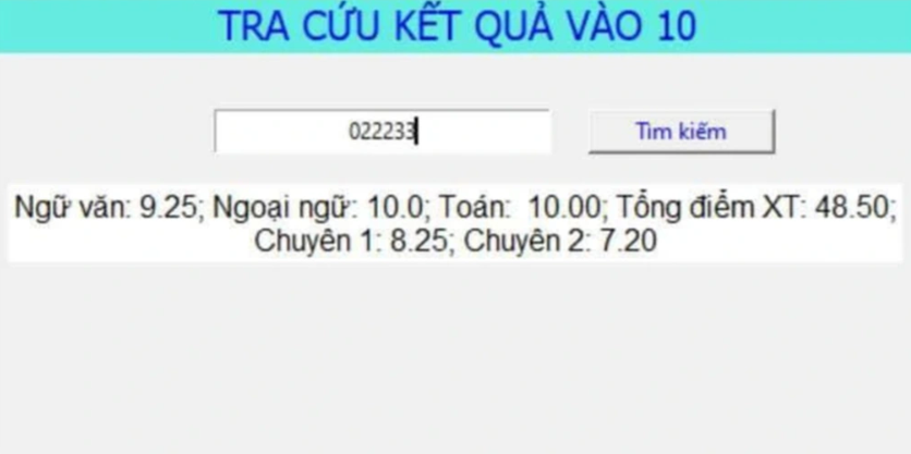 Điểm số của thủ khoa vào lớp 10, em Nguyễn Hoàng Minh Quân Điểm số của thủ khoa vào lớp 10, em Nguyễn Hoàng Minh Quân