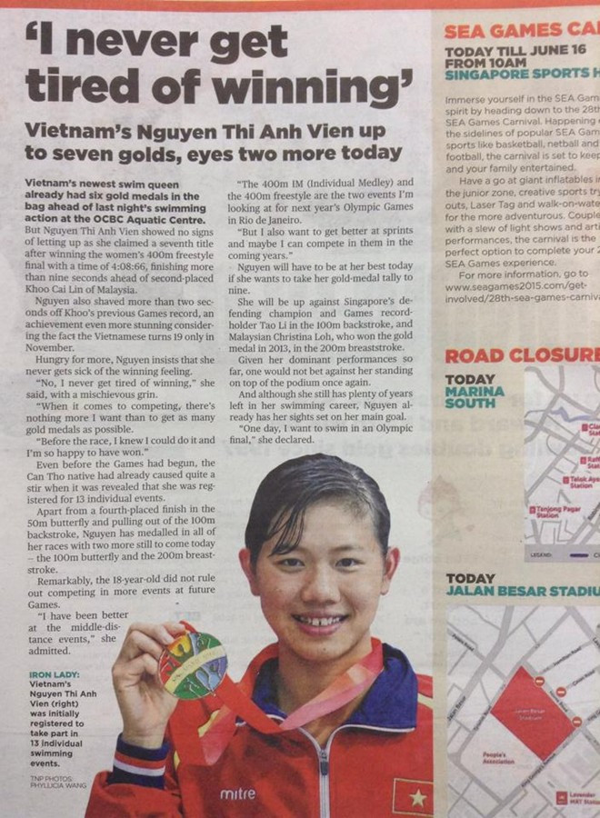 SEA Games ngày 11/6: Ánh Viên giành HCV thứ tám ảnh 44