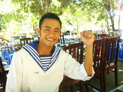 Binh nhất Ngô Sĩ Nam nói: “Bộ đội mà, có gì sợ đâu!”