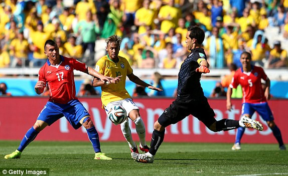 Brazil-Chile (1-1, penaty 3-2): Selecao nhọc nhằn vượt ải ảnh 5